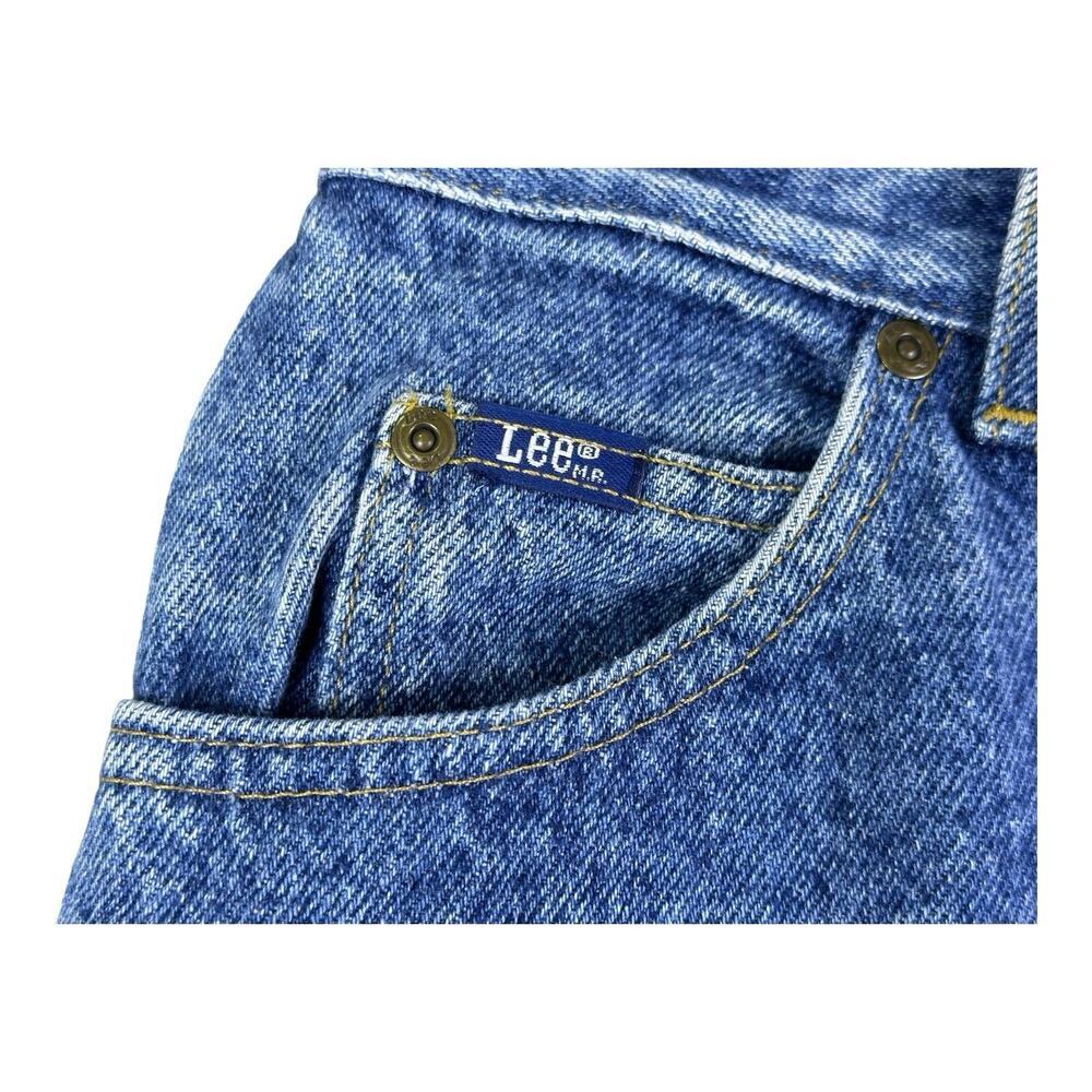Vintage Lee Riders Tapered High Rise Acid Wash De… - image 6